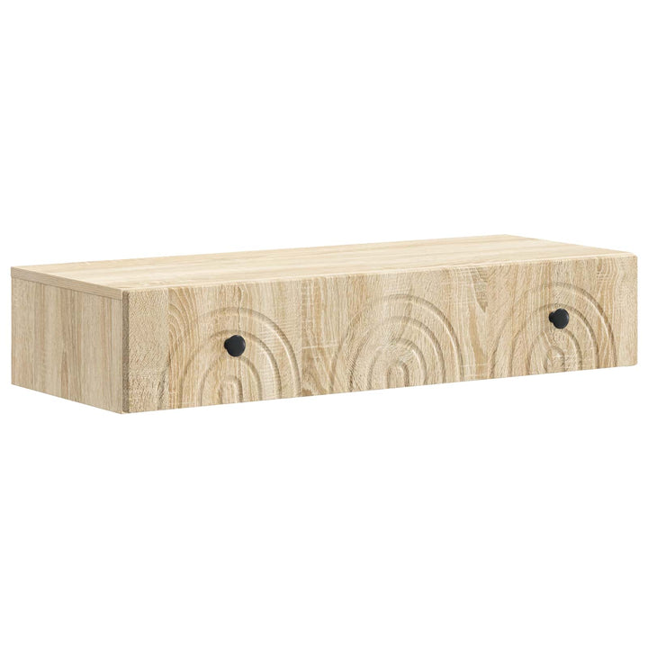 Væghængt Sideskab 87,5 x 34,5 x 17 cm Konstrueret træ Sonoma-eg