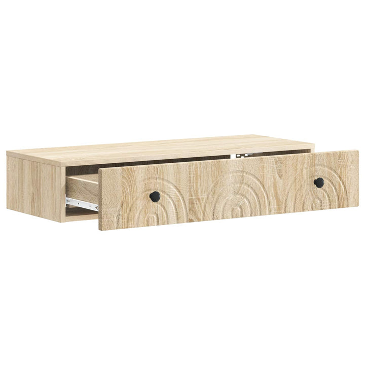 Væghængt Sideskab 87,5 x 34,5 x 17 cm Konstrueret træ Sonoma-eg