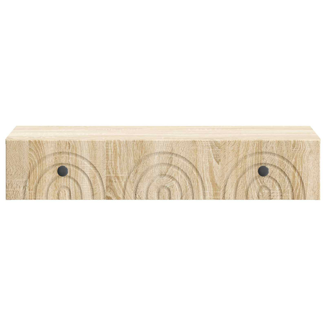Væghængt Sideskab 87,5 x 34,5 x 17 cm Konstrueret træ Sonoma-eg