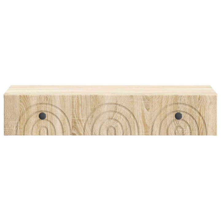 Væghængt Sideskab 87,5 x 34,5 x 17 cm Konstrueret træ Sonoma-eg
