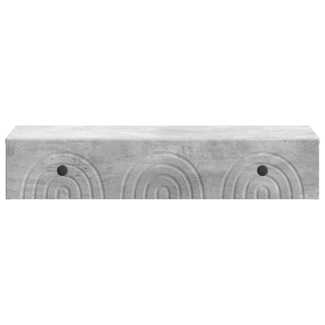 Væghængt Sideskab 87,5 x 34,5 x 17 cm Konstrueret træ Betongrå