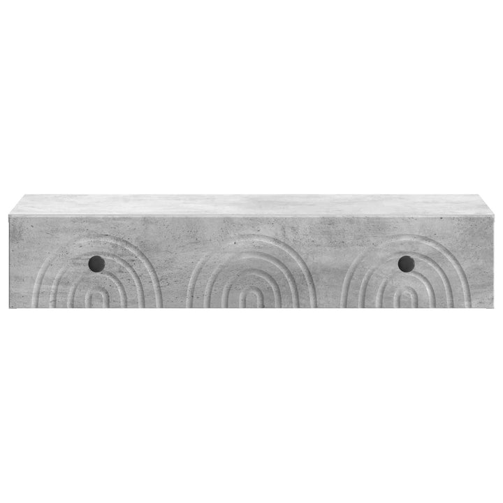 Væghængt Sideskab 87,5 x 34,5 x 17 cm Konstrueret træ Betongrå