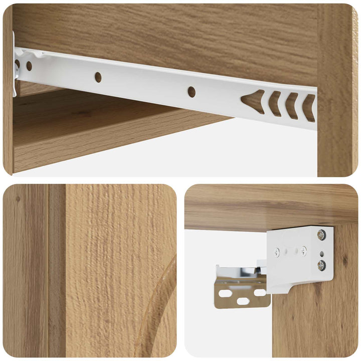 Væghængt Sideskab 87,5 x 34,5 x 17 cm Konstrueret træ