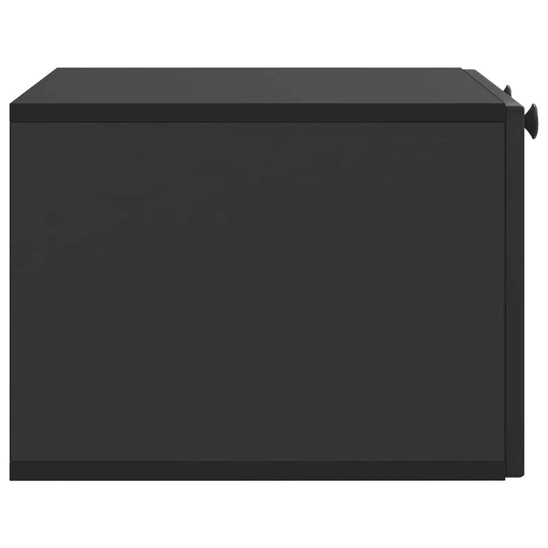 Væghængt TV-skab Sort 59,5 x 41 x 30 cm Konstrueret træ