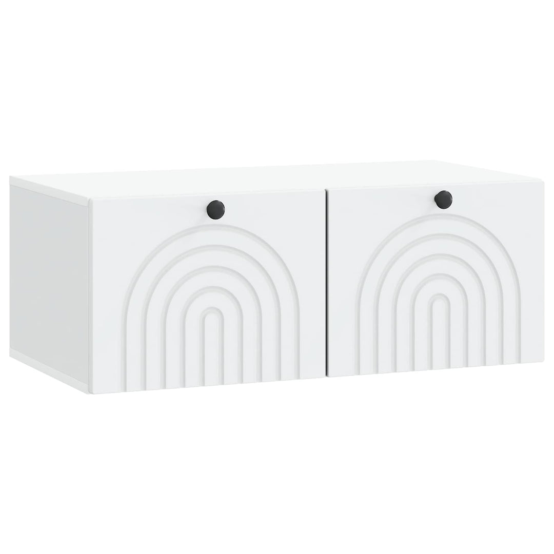 Væghængt TV-skab Hvid 78,5 x 41 x 30 cm Konstrueret træ