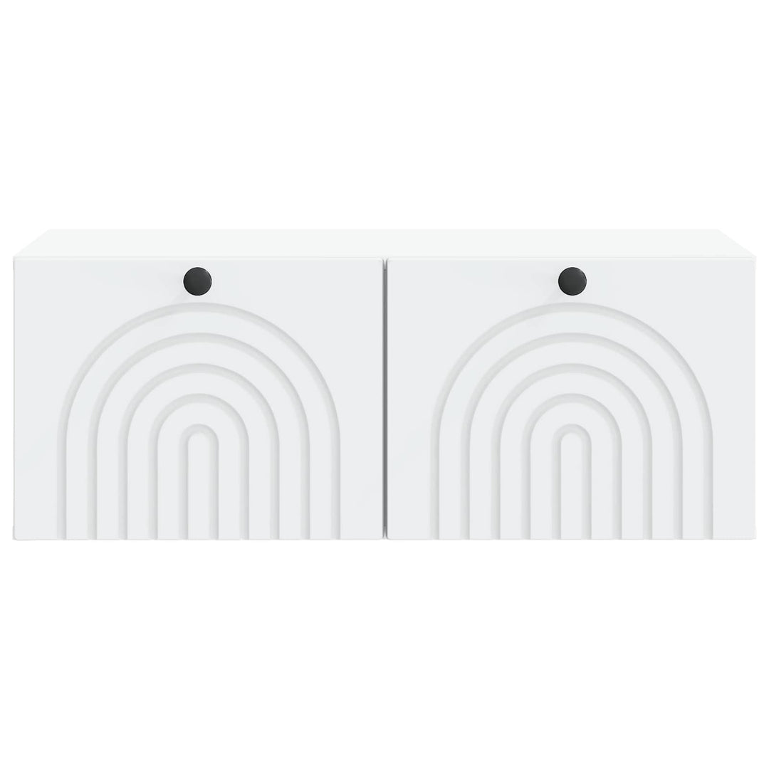Væghængt TV-skab Hvid 78,5 x 41 x 30 cm Konstrueret træ