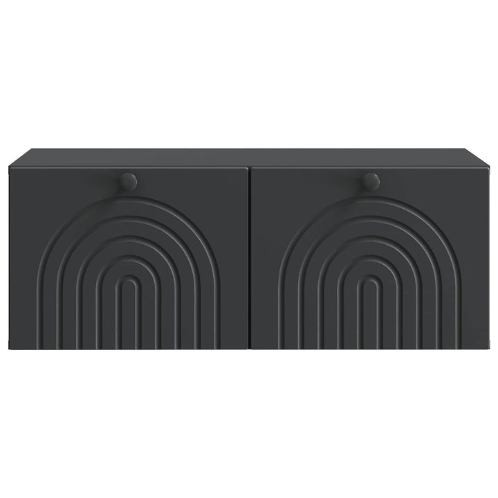 Væghængt TV-skab Sort 78,5 x 41 x 30 cm Konstrueret træ