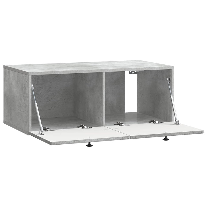 Væghængt TV-skab Betongrå 78,5 x 41 x 30 cm Konstrueret træ