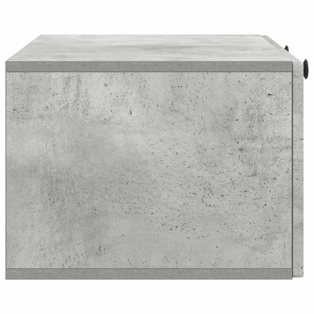 Væghængt TV-skab Betongrå 78,5 x 41 x 30 cm Konstrueret træ