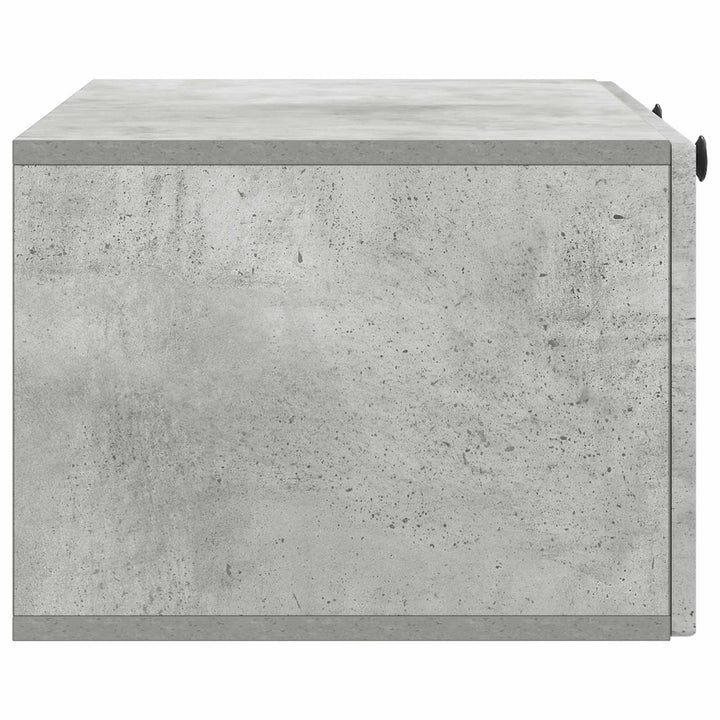 Væghængt TV-skab Betongrå 78,5 x 41 x 30 cm Konstrueret træ
