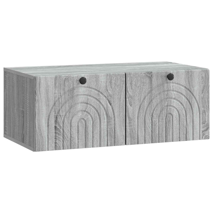 Væghængt TV-skab Vægmonteret Grå sonoma-eg 78,5 x 41 x 30 cm