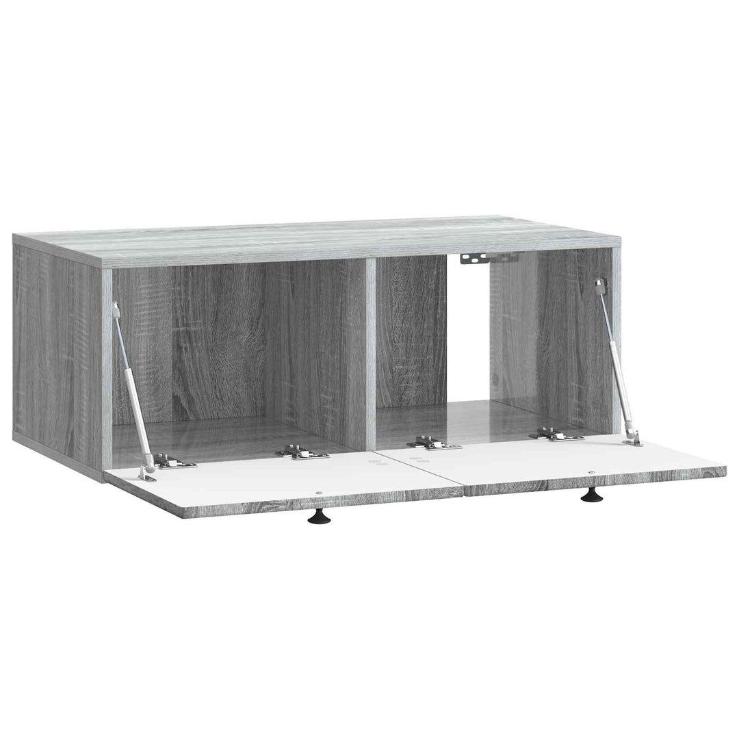 Væghængt TV-skab Vægmonteret Grå sonoma-eg 78,5 x 41 x 30 cm