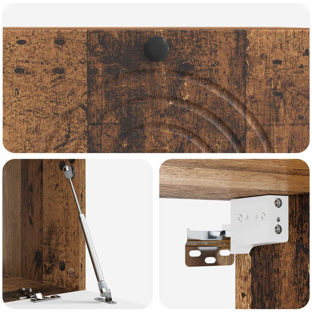 Væghængt TV-skab Gammelt træ 78,5 x 41 x 30 cm Konstrueret træ
