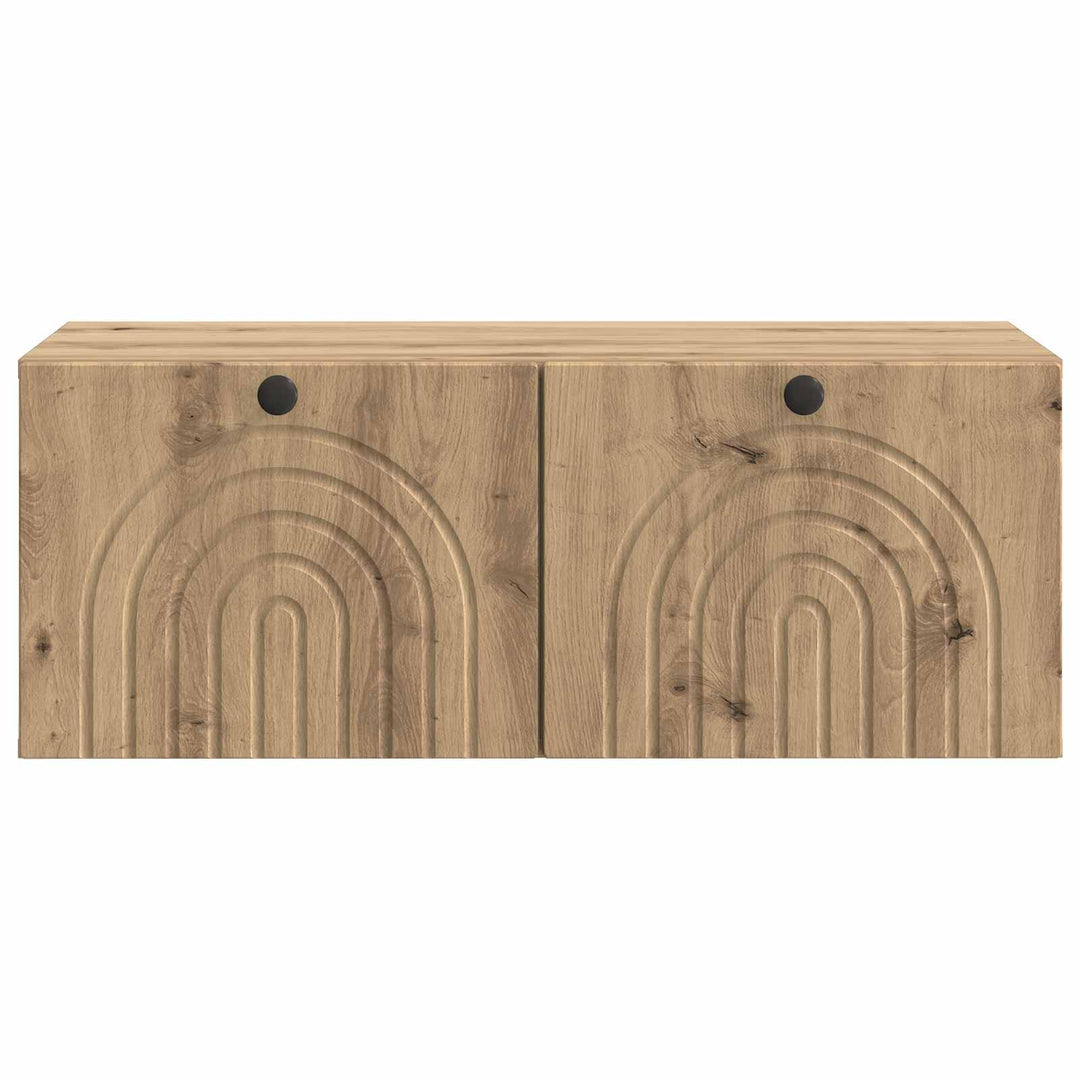 Væghængt TV-skab 78,5 x 41 x 30 cm Artisan-eg Konstrueret træ