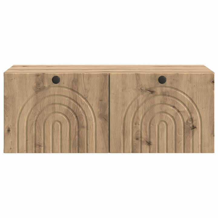 Væghængt TV-skab 78,5 x 41 x 30 cm Artisan-eg Konstrueret træ
