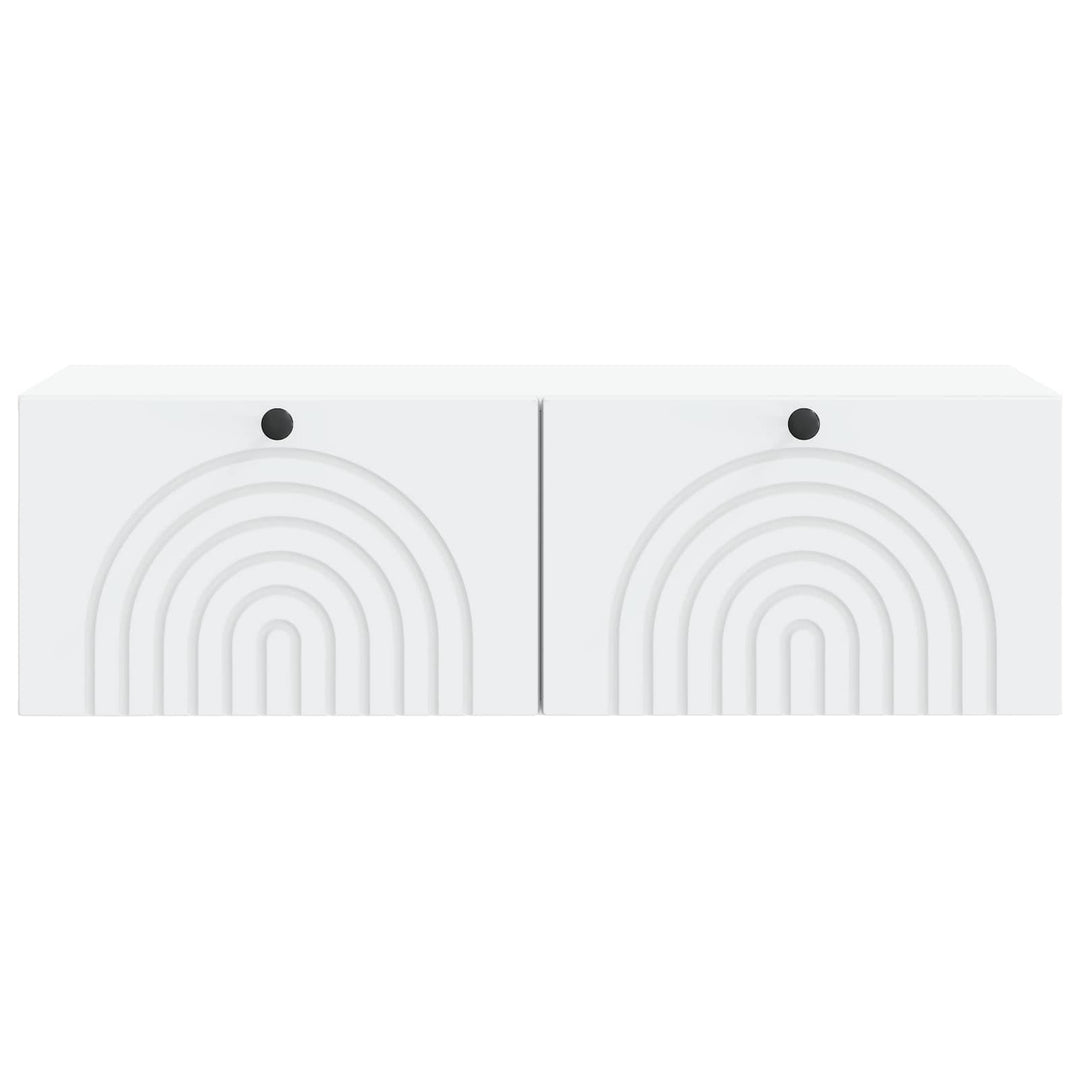 Væghængt TV-skab Hvid 99 x 41 x 30 cm Konstrueret træ