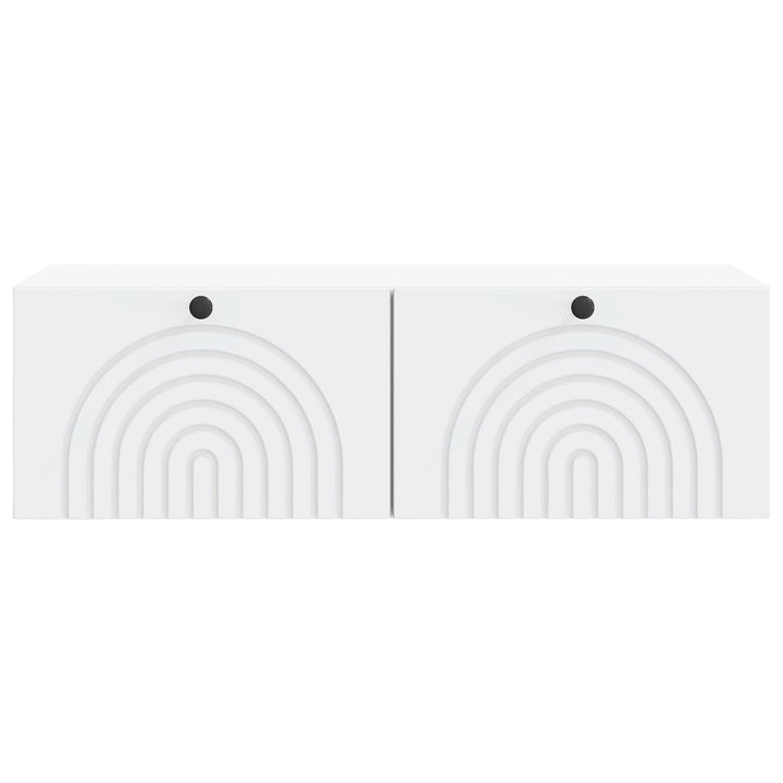 Væghængt TV-skab Hvid 99 x 41 x 30 cm Konstrueret træ