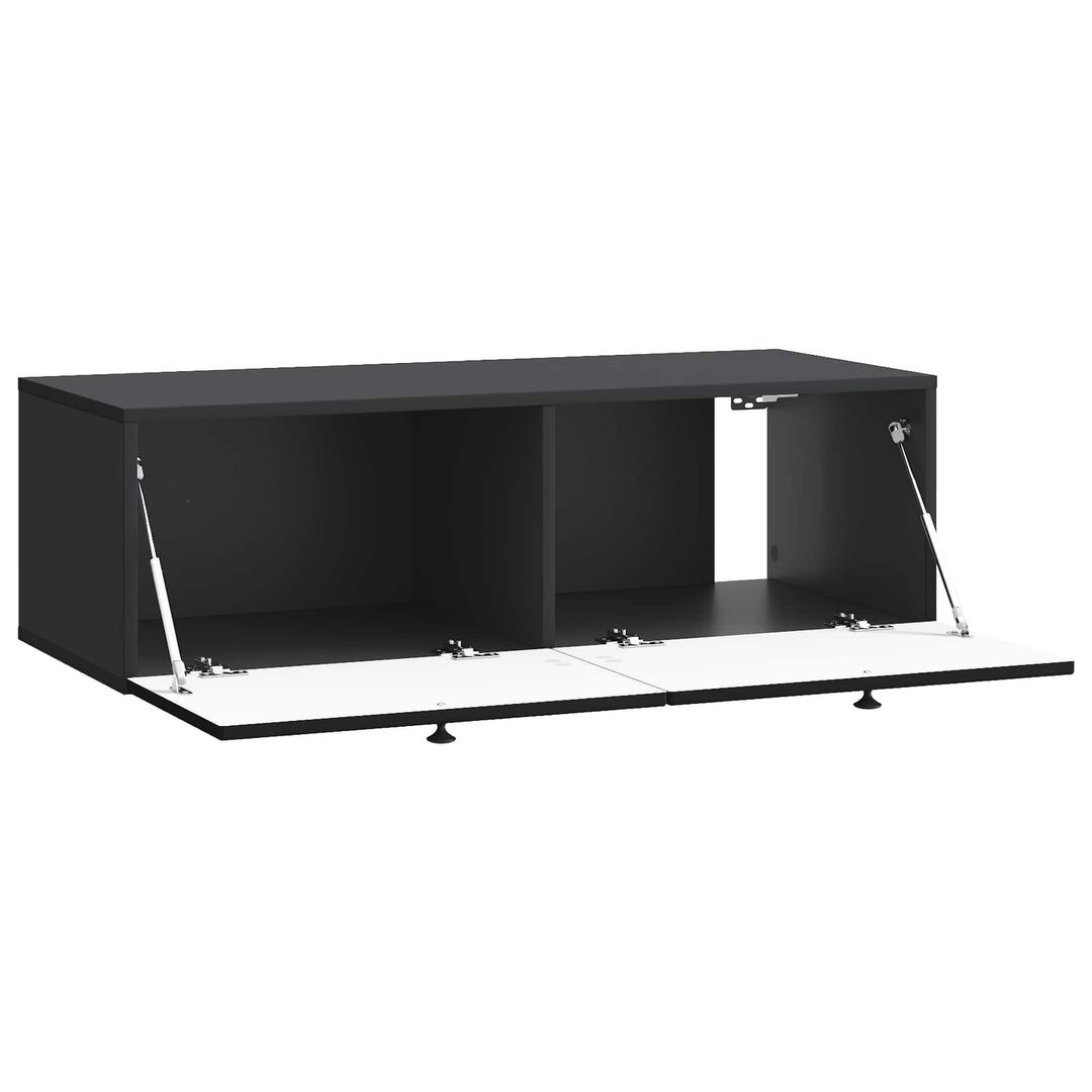 Væghængt TV-skab Sort 99 x 41 x 30 cm Konstrueret træ