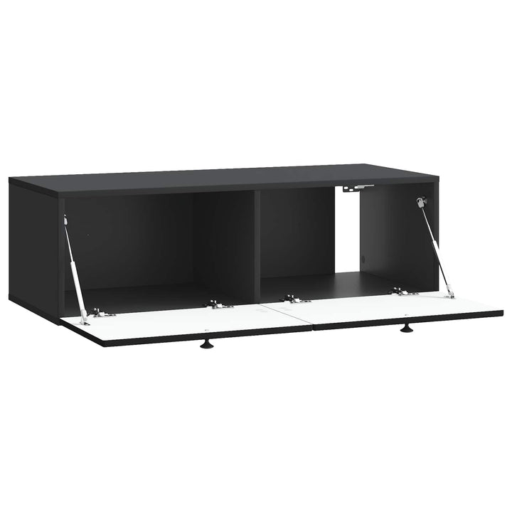 Væghængt TV-skab Sort 99 x 41 x 30 cm Konstrueret træ