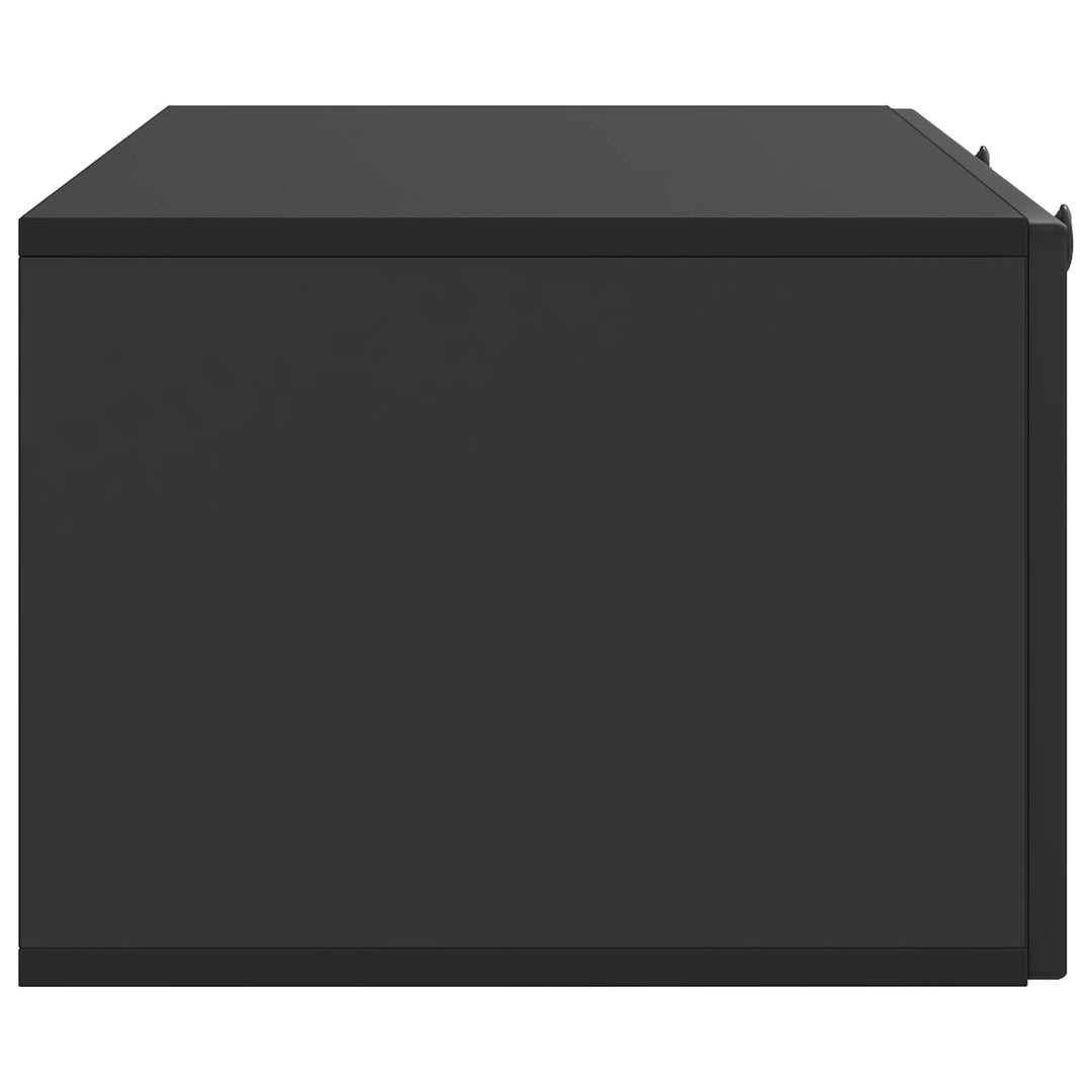 Væghængt TV-skab Sort 99 x 41 x 30 cm Konstrueret træ