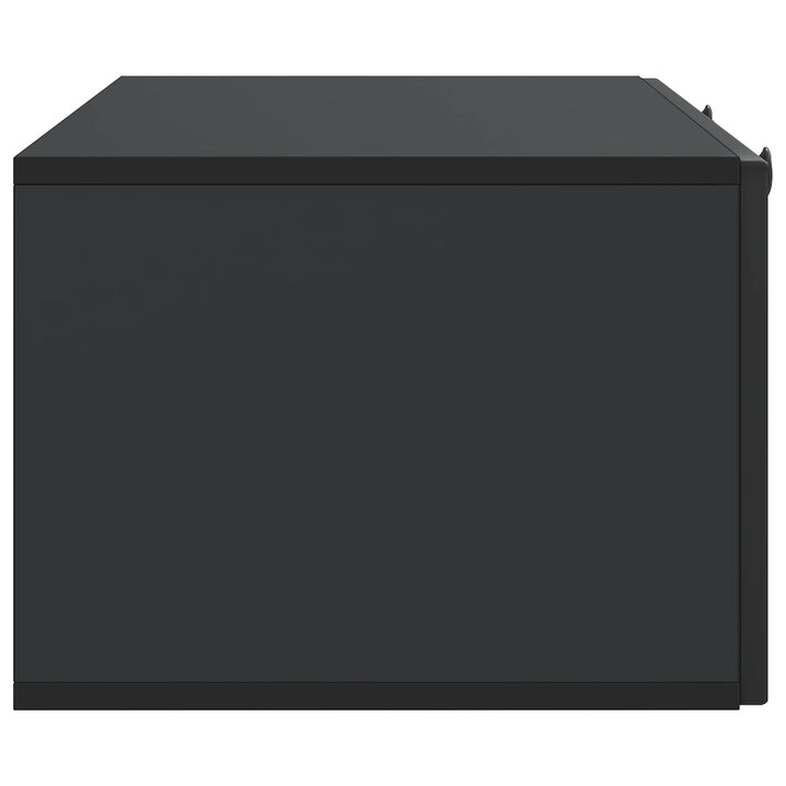 Væghængt TV-skab Sort 99 x 41 x 30 cm Konstrueret træ