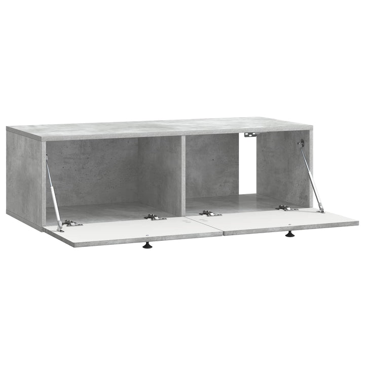 Væghængt TV-skab Betongrå 99 x 41 x 30 cm Konstrueret træ