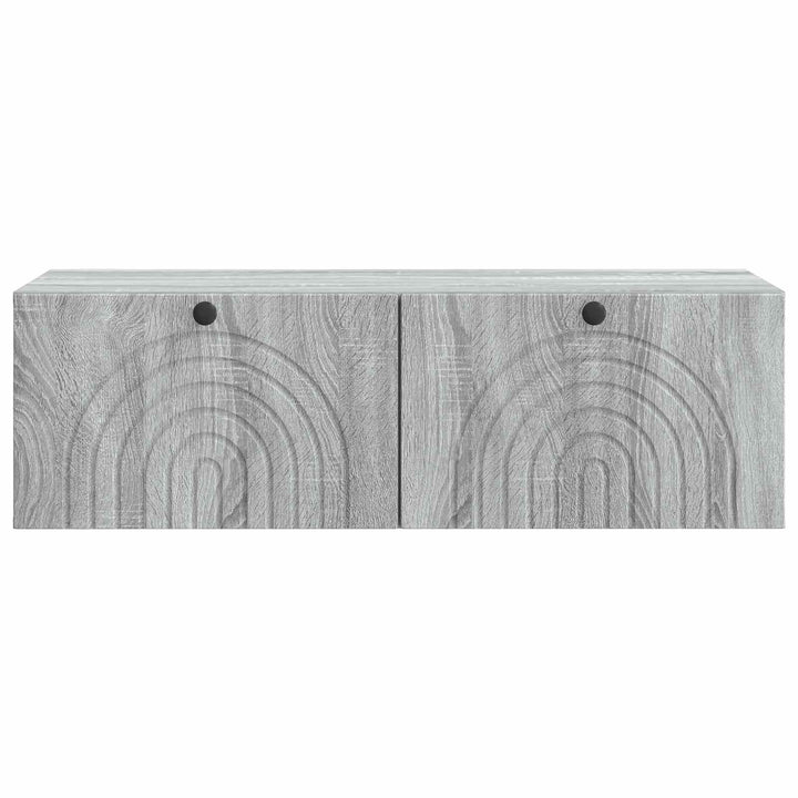 Væghængt TV-skab Grå sonoma-eg 99 x 41 x 30 cm Konstrueret træ