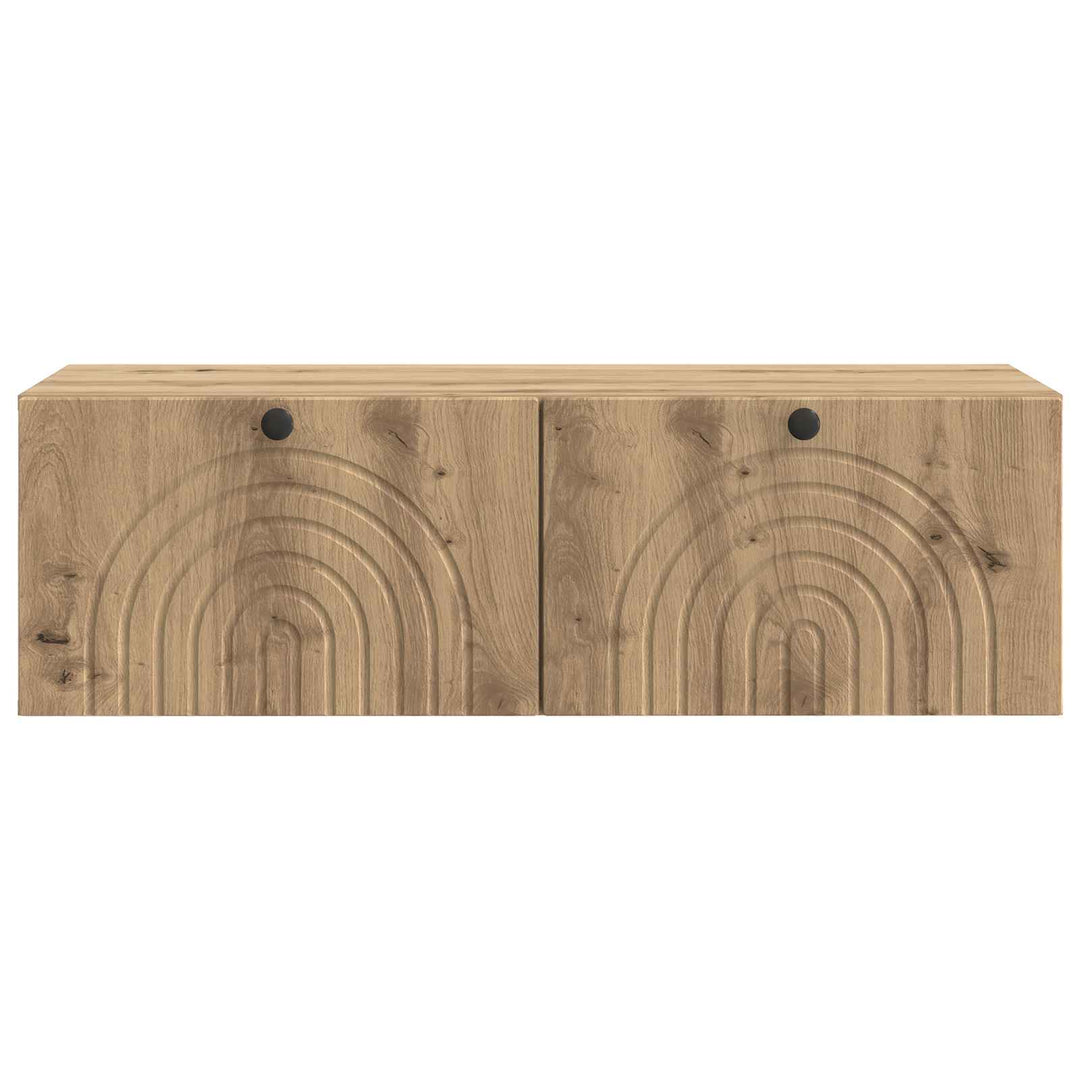 Væghængt TV-skab 99 x 41 x 30 cm Artisan-eg Konstrueret træ