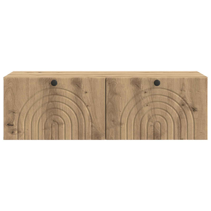 Væghængt TV-skab 99 x 41 x 30 cm Artisan-eg Konstrueret træ