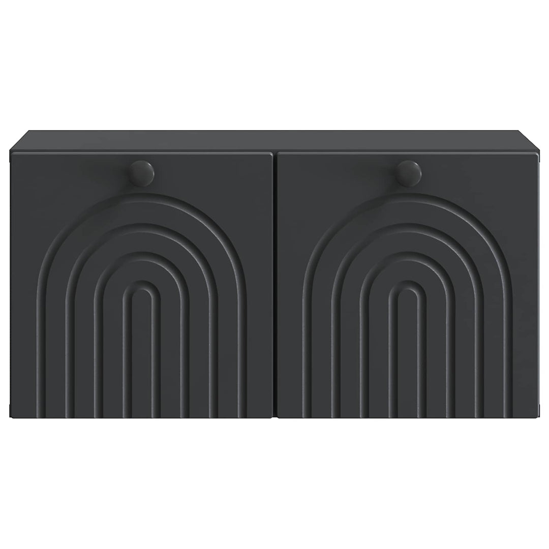 Væghængt TV-skab Sort 59,5 x 31 x 30 cm Konstrueret træ