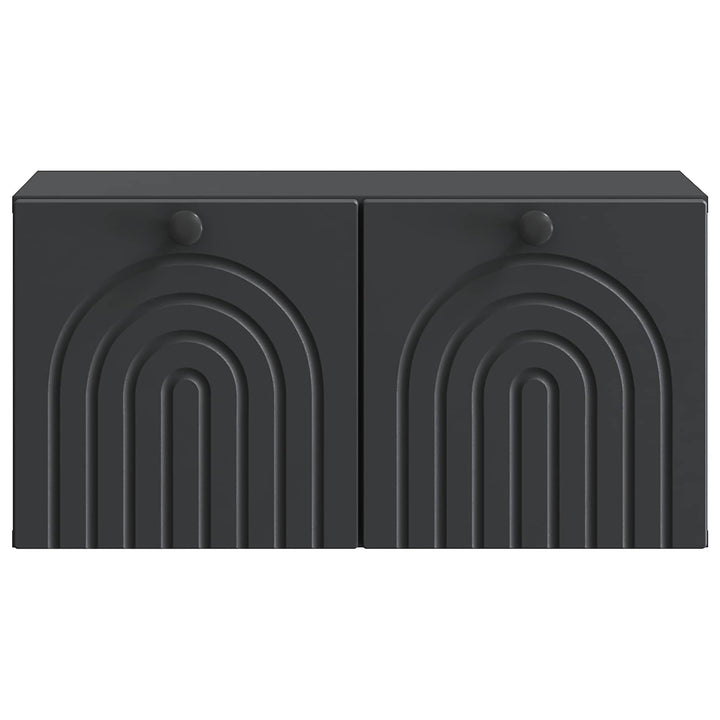 Væghængt TV-skab Sort 59,5 x 31 x 30 cm Konstrueret træ