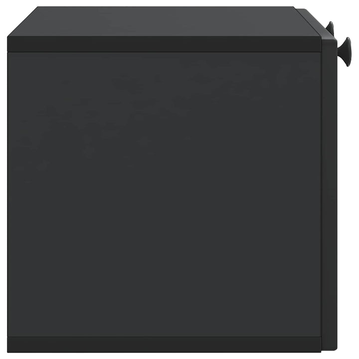 Væghængt TV-skab Sort 59,5 x 31 x 30 cm Konstrueret træ