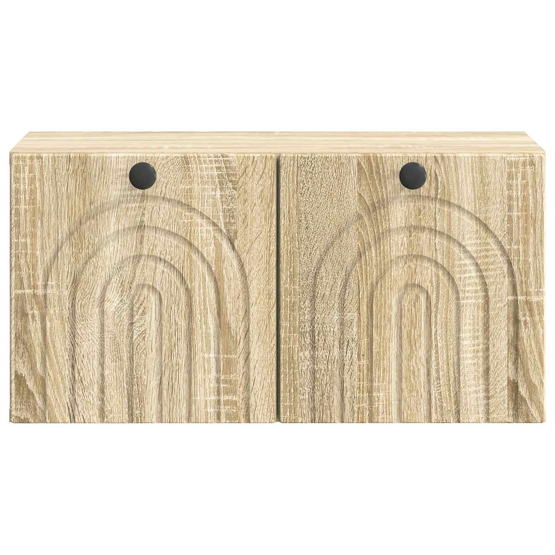 Væghængt TV-skab Sonoma-eg 59,5 x 31 x 30 cm Konstrueret træ