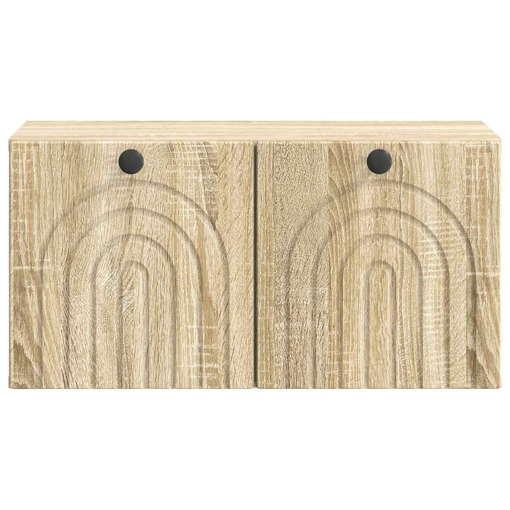 Væghængt TV-skab Sonoma-eg 59,5 x 31 x 30 cm Konstrueret træ
