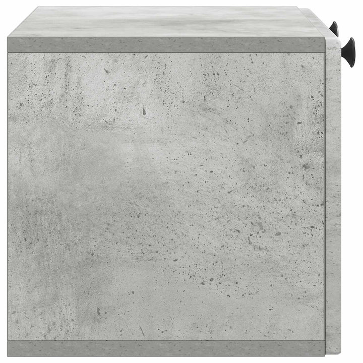 Væghængt TV-skab Betongrå 59,5 x 31 x 30 cm Konstrueret træ