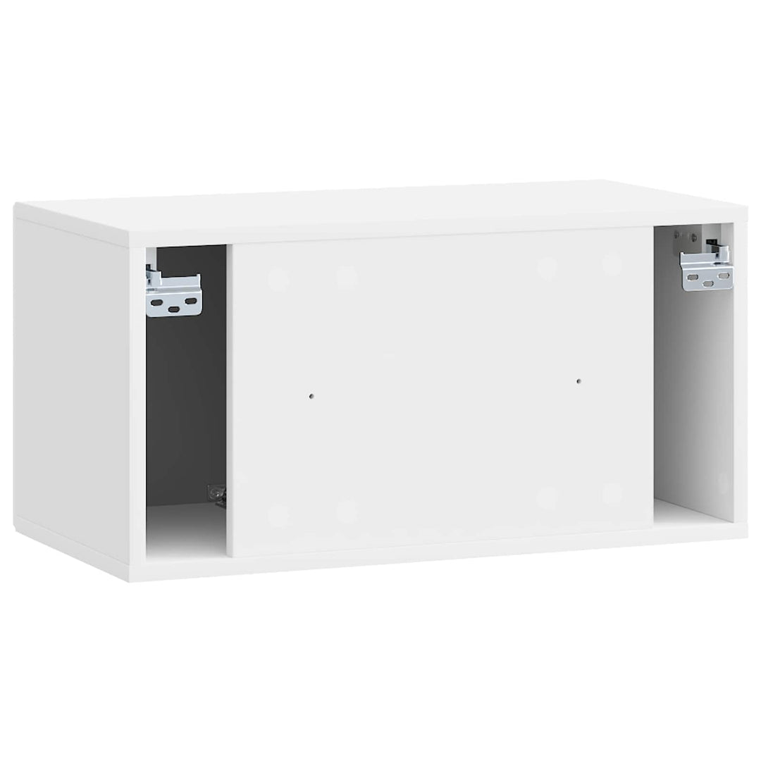 Væghængt TV-skab Vægmonteret Hvid højglans 59,5 x 31 x 30 cm