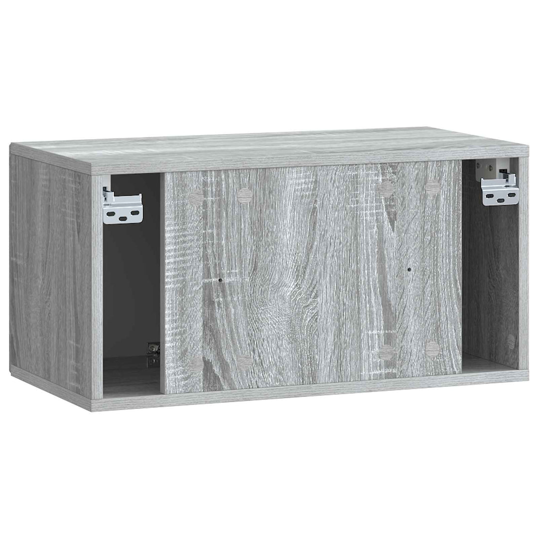 Væghængt TV-skab Vægmonteret Grå sonoma-eg 59,5 x 31 x 30 cm