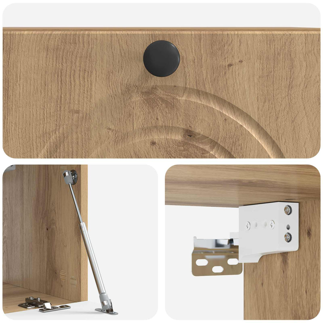 Væghængt TV-skab Artisan-eg 59,5 x 31 x 30 cm Konstrueret træ