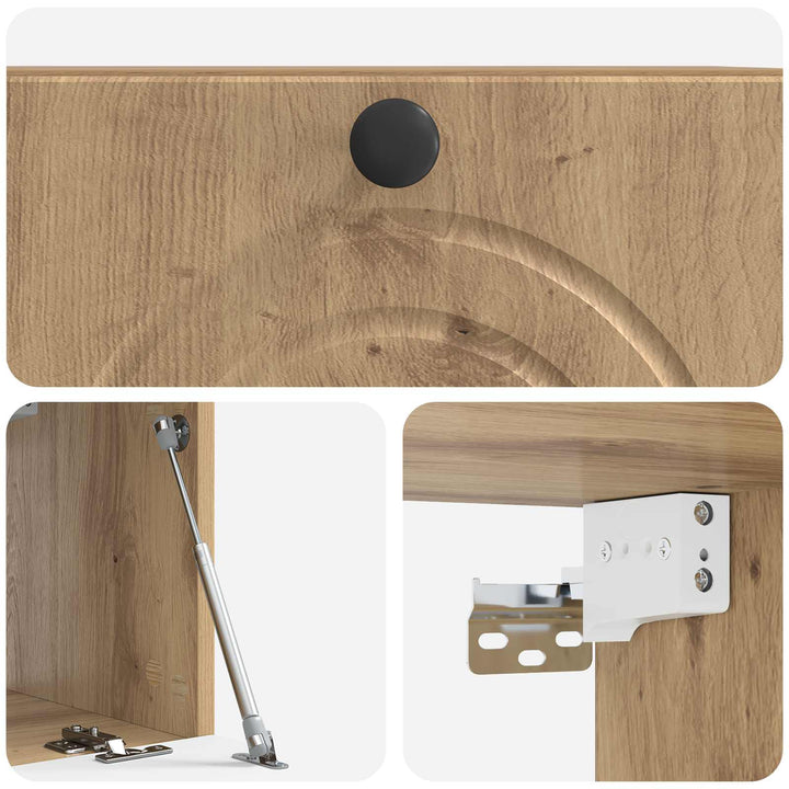 Væghængt TV-skab Artisan-eg 59,5 x 31 x 30 cm Konstrueret træ