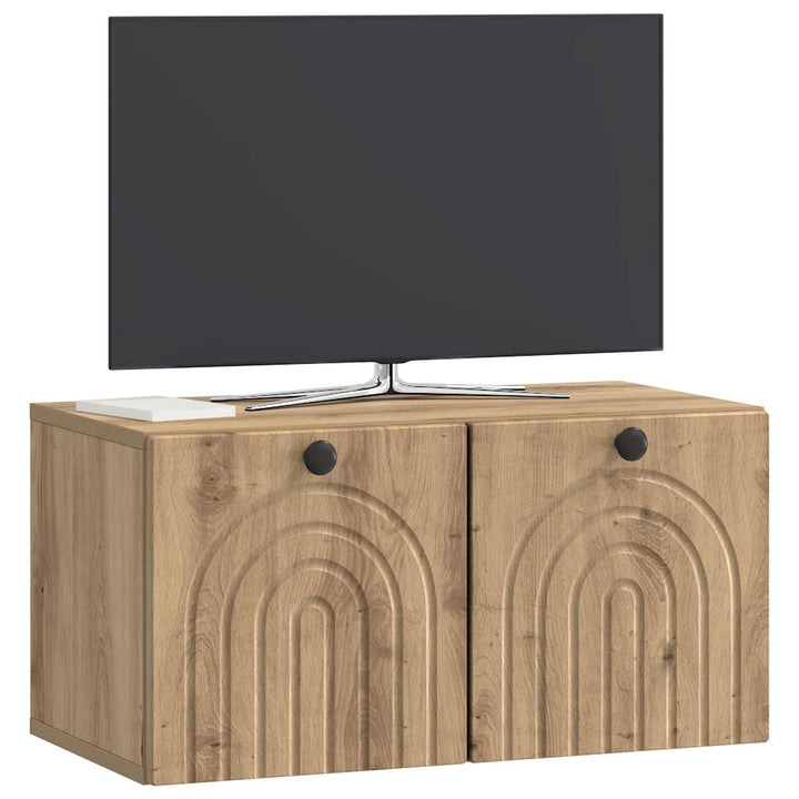 Væghængt TV-skab Artisan-eg 59,5 x 31 x 30 cm Konstrueret træ