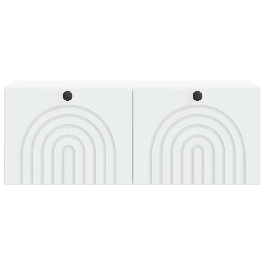 Væghængt TV-skab Hvid 78,5 x 31 x 30 cm Konstrueret træ
