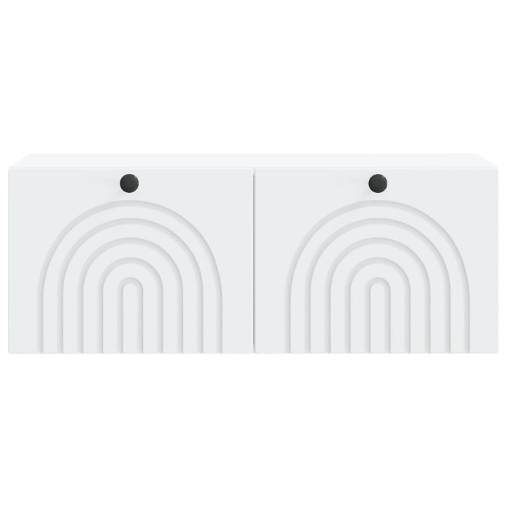 Væghængt TV-skab Hvid 78,5 x 31 x 30 cm Konstrueret træ
