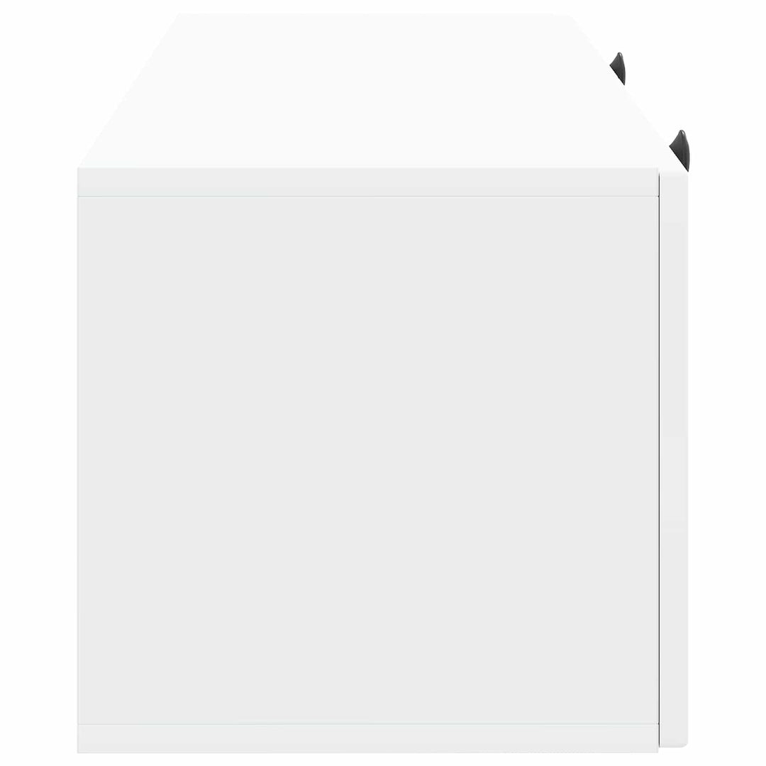 Væghængt TV-skab Hvid 78,5 x 31 x 30 cm Konstrueret træ
