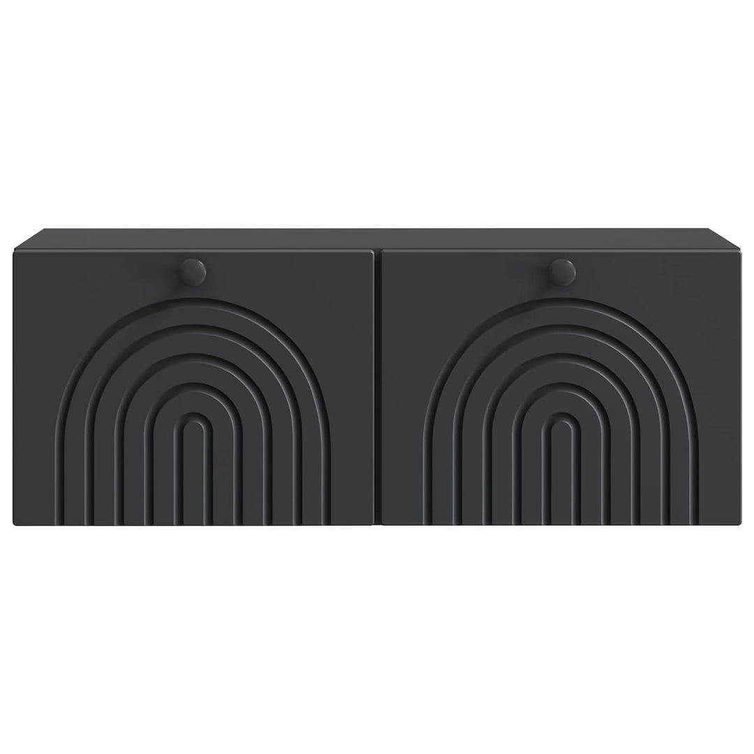 Væghængt TV-skab Sort 78,5 x 31 x 30 cm Konstrueret træ