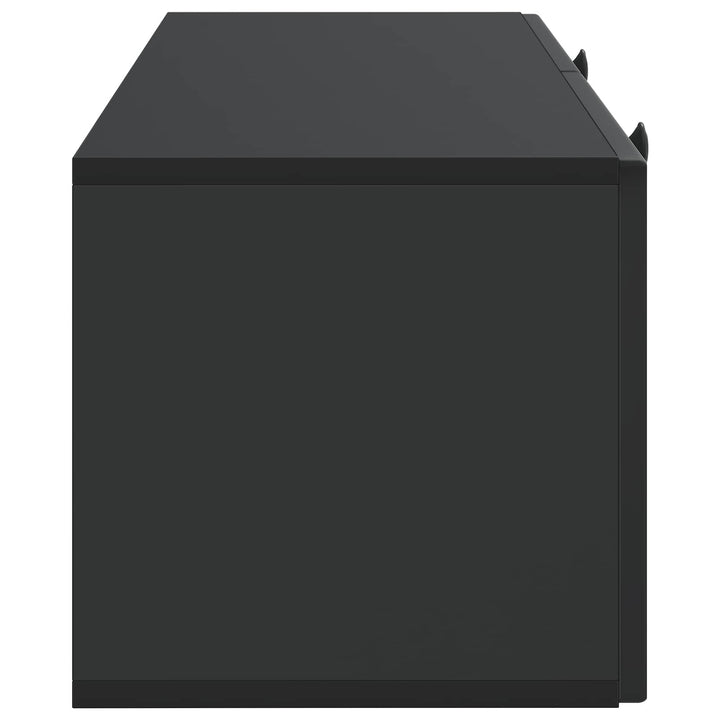 Væghængt TV-skab Sort 78,5 x 31 x 30 cm Konstrueret træ