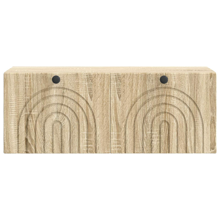 Væghængt TV-skab Sonoma-eg 78,5 x 31 x 30 cm Konstrueret træ