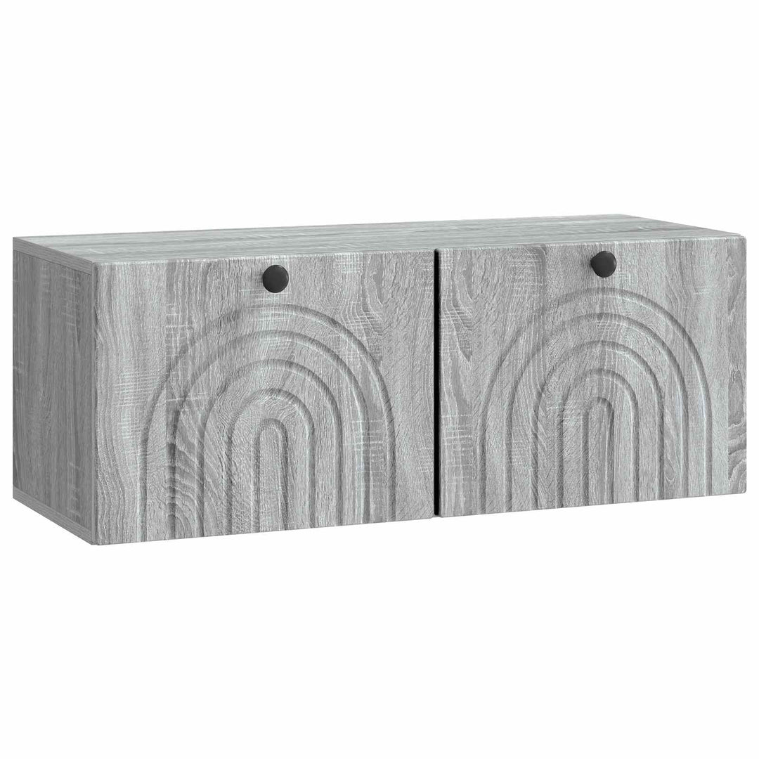 Væghængt TV-skab Vægmonteret Grå sonoma-eg 78,5 x 31 x 30 cm