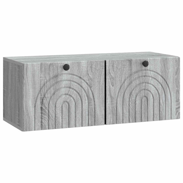 Væghængt TV-skab Vægmonteret Grå sonoma-eg 78,5 x 31 x 30 cm