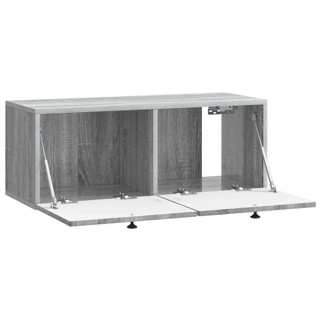 Væghængt TV-skab Vægmonteret Grå sonoma-eg 78,5 x 31 x 30 cm