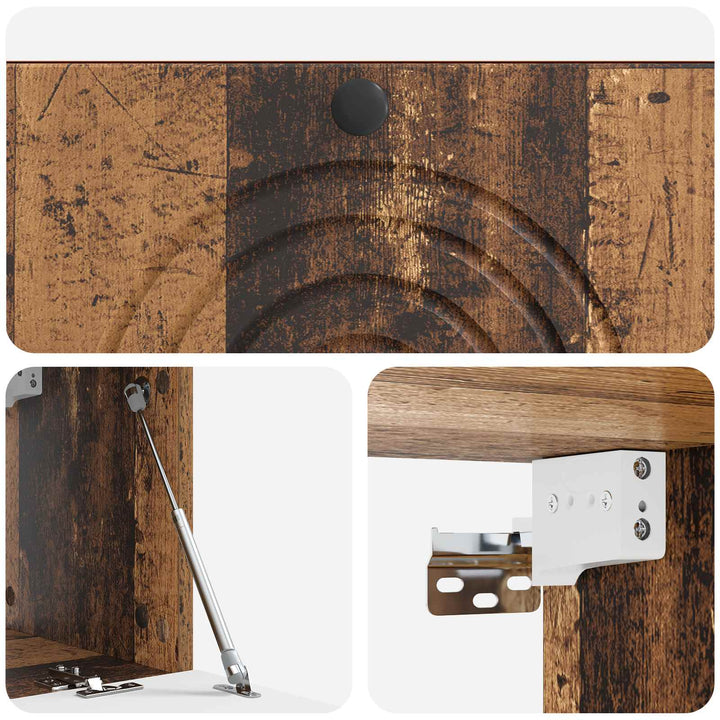 Væghængt TV-skab Gammelt træ 78,5 x 31 x 30 cm Konstrueret træ